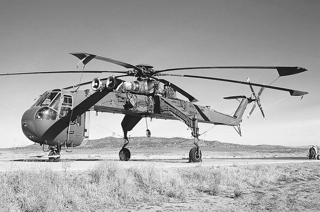 美国军用西科斯基“Sikorsky”CH-54“塔赫”Tarhe直升机(图1)