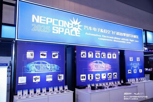 汽车电子低空飞行核心零部件拆解区亮相NEPCON China 2025(图1)