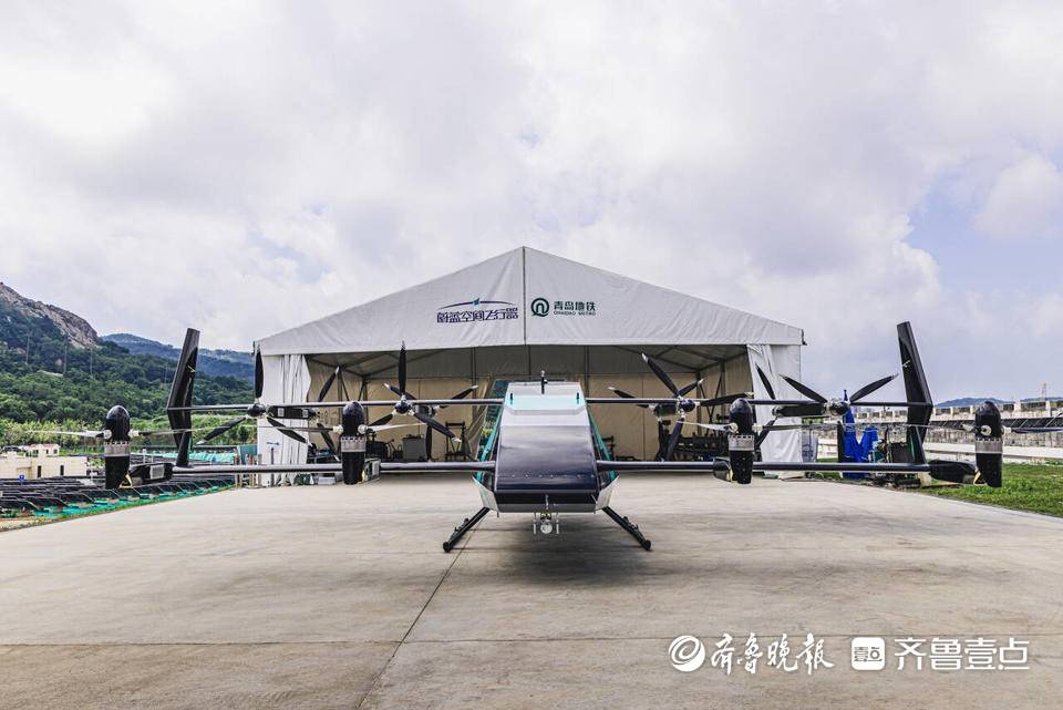 青岛2吨级eVTOL无人机试飞开启海岛物流运输新模式(图1)