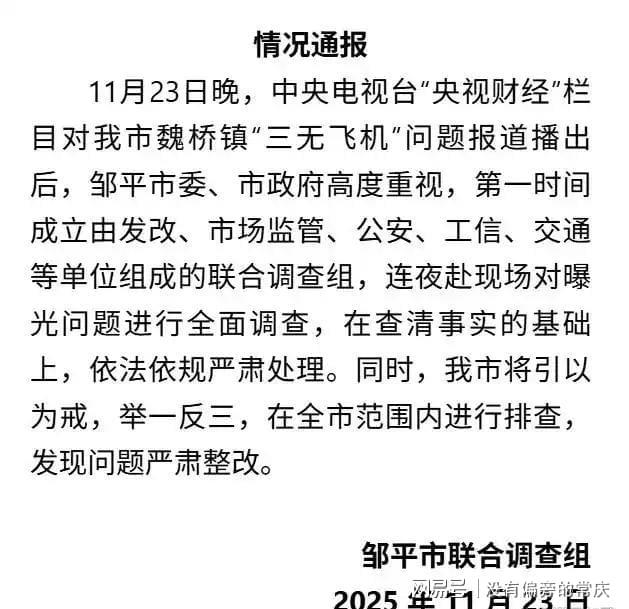 邹平面条厂造三无飞机卖全国18 架已售出官方排查揪出隐秘链条(图2)